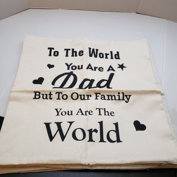 Dad pillow covers 17x17 set of 4 - Picture 7 of 11